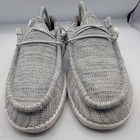Hey Dude Wally Stretch Aggregate Mens 8 Gray Lightweight Slip On Casual Comfort main image 9